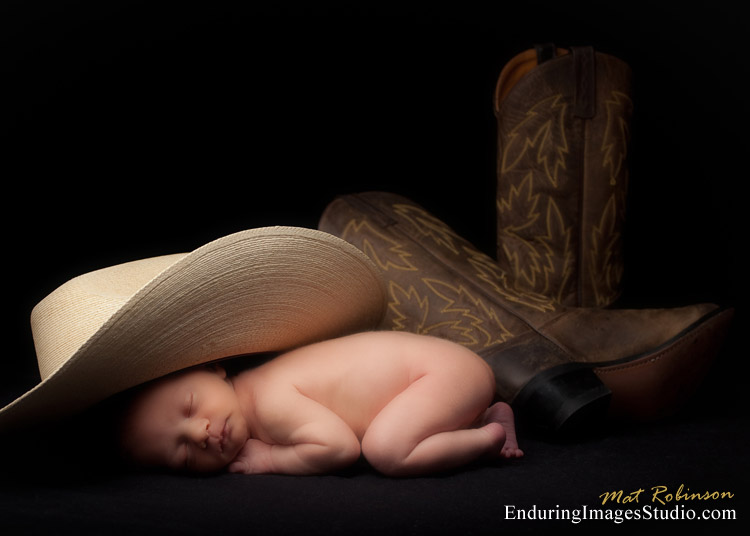Creative newborn portraits