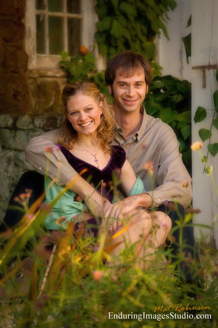 Outdoor fall foliage family portraits 